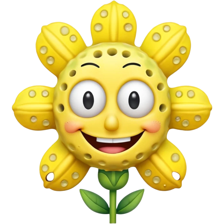 spongebob flower emoji
