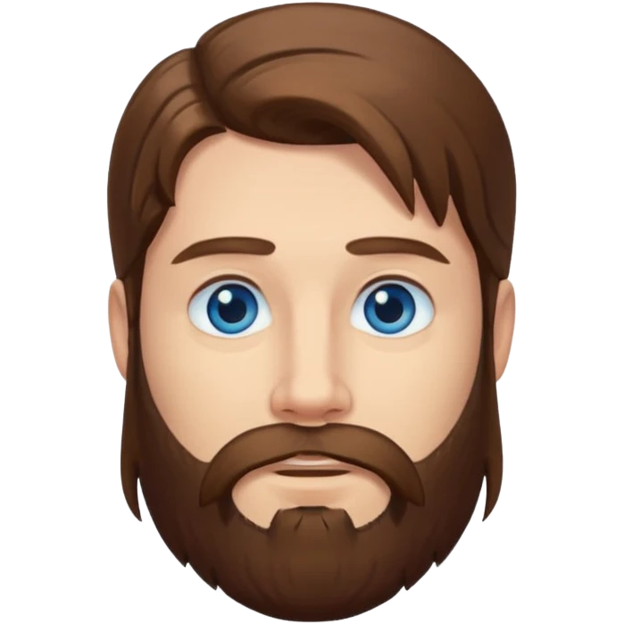 long hair bearded man emoji