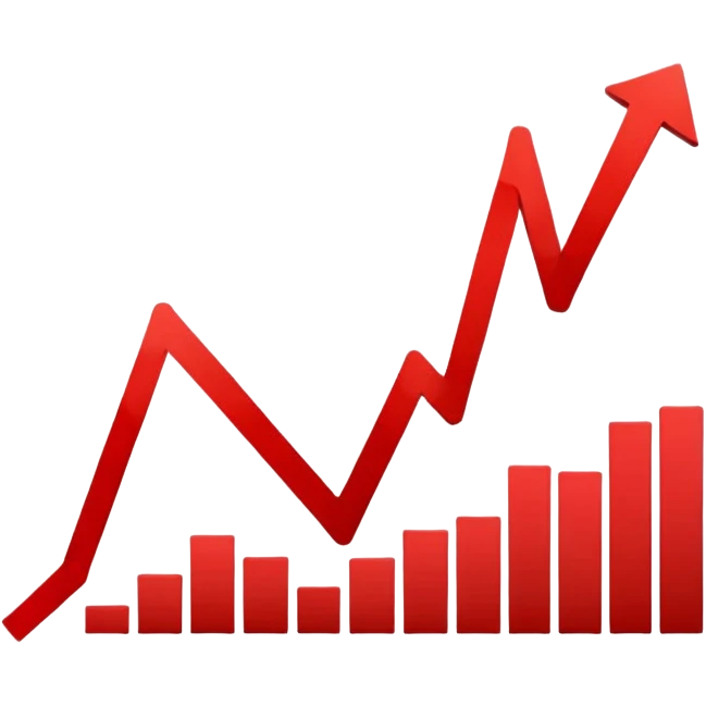chart with downward trend emoji