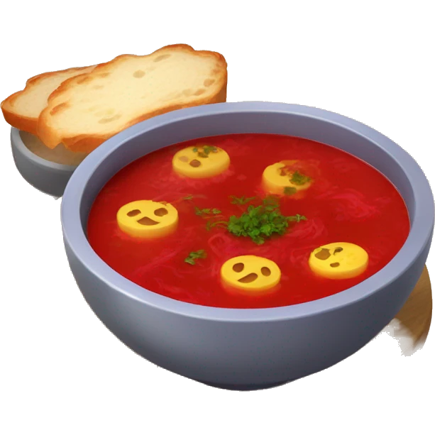 Ukrainian red soup - borscht emoji