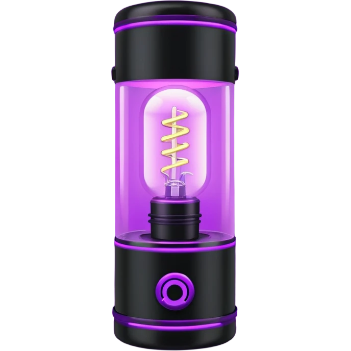 1980s black lighting lamp emoji