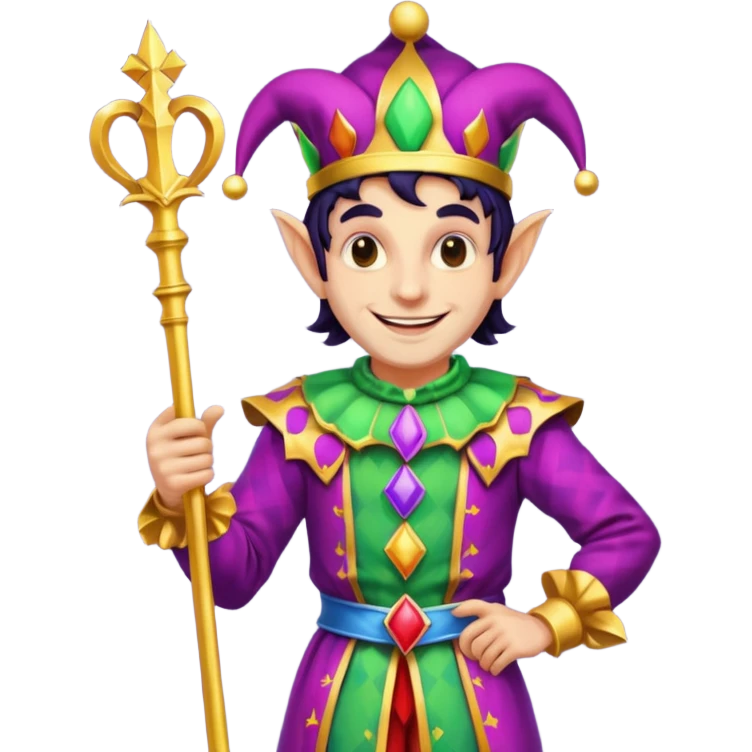 royal jester, full body emoji