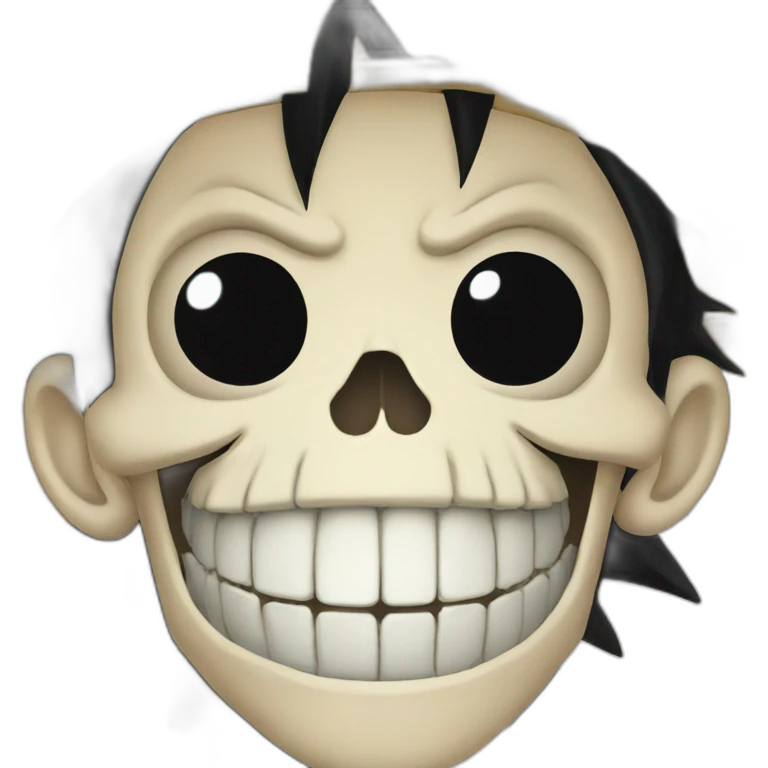 skull of monkey d luffy emoji