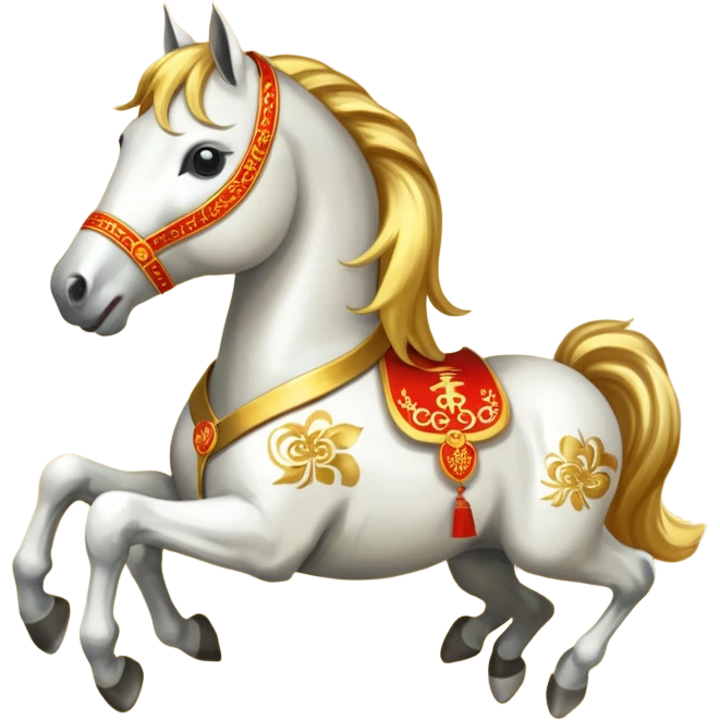 Chinese new year 马，加新年字眼 2026 新年快乐 emoji