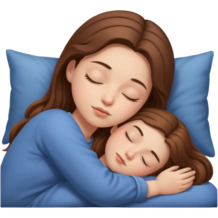 A girl is sleeping emoji