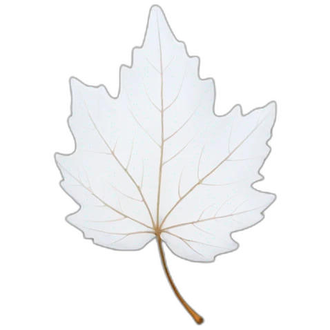 white autumn leaf emoji