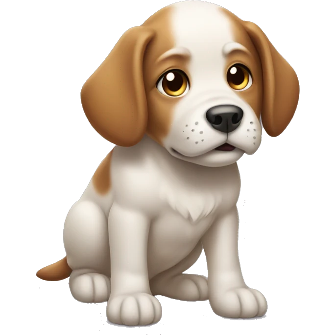 Puppy pooping  emoji