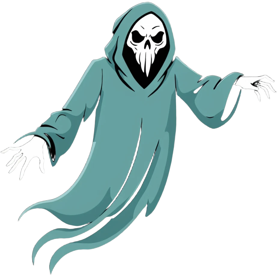 Scary Dementor floating emoji