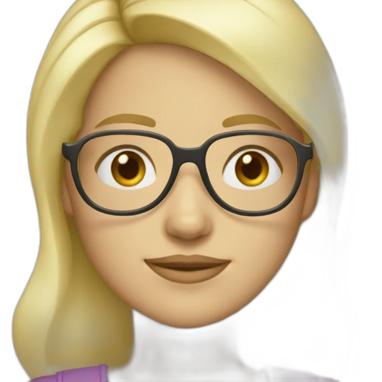 blonde-haired-girl-with-the-glases-What? emoji