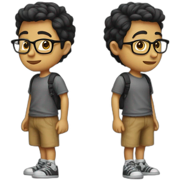 slim Geek boy emoji