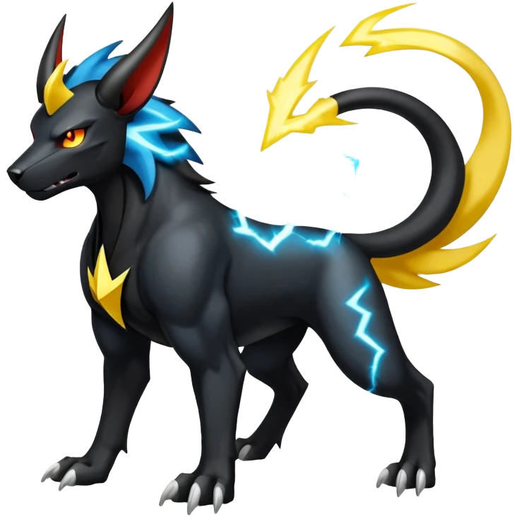 Luxray-Manectric-Houndoom-Pokémon-Fakémon-hybrid-creature emoji