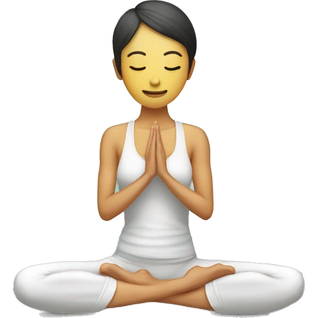Hongo haciendo yoga  emoji