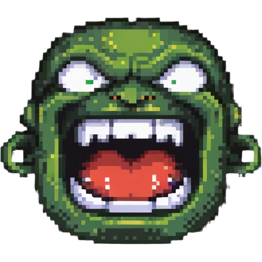 cartoon villain with exaggerated evil laugh emoji