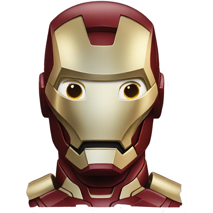 Iron man face emoji