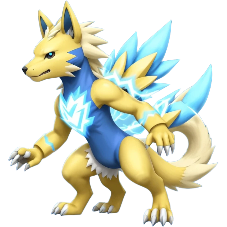 WereGarurumon-Manectric-Zeraora-fusion (full body) emoji