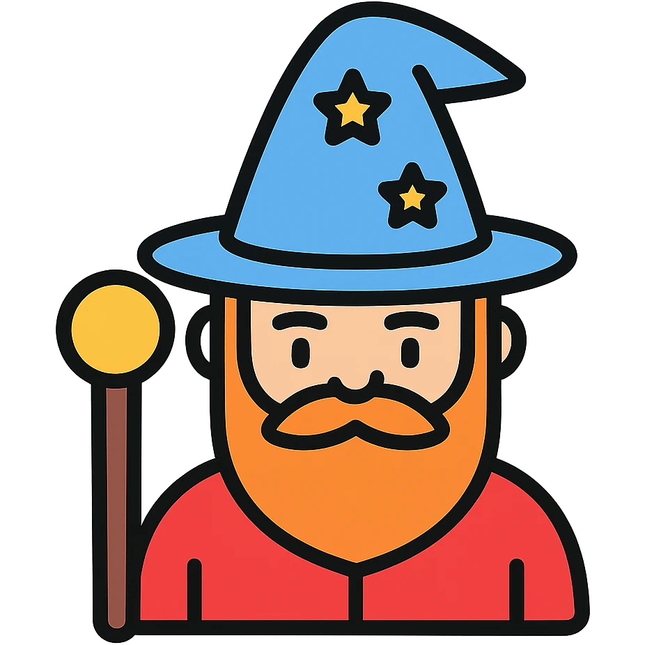 A wizard emoji