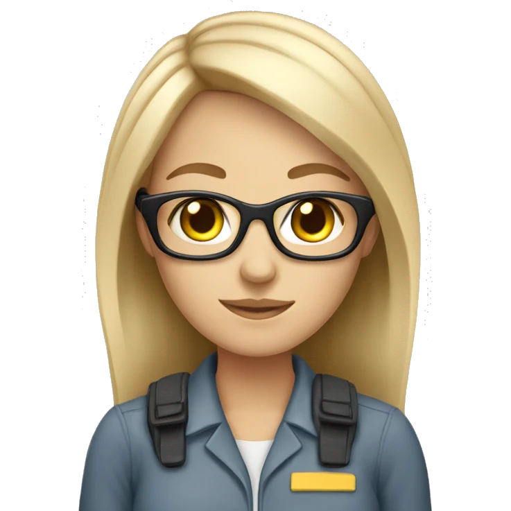 white Girl support operator emoji