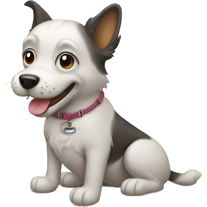 Dog at beach emoji