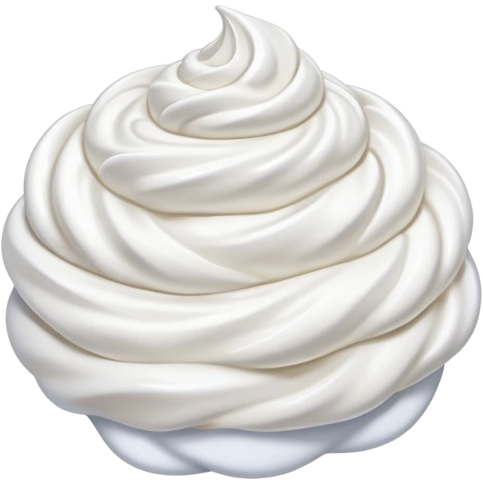 Whip cream emoji