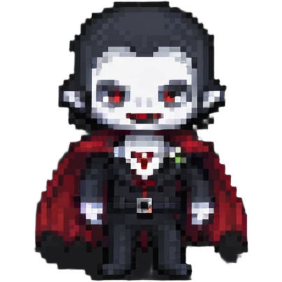 Tiny vampire emoji