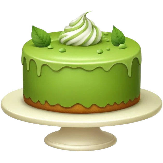 Matcha cake emoji