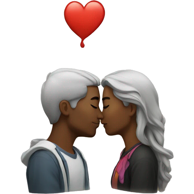 Eliška kissing rocks emoji