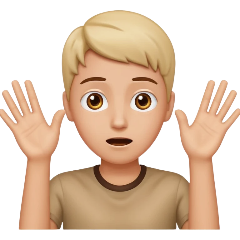 I am innocent hands up it was not me emoji