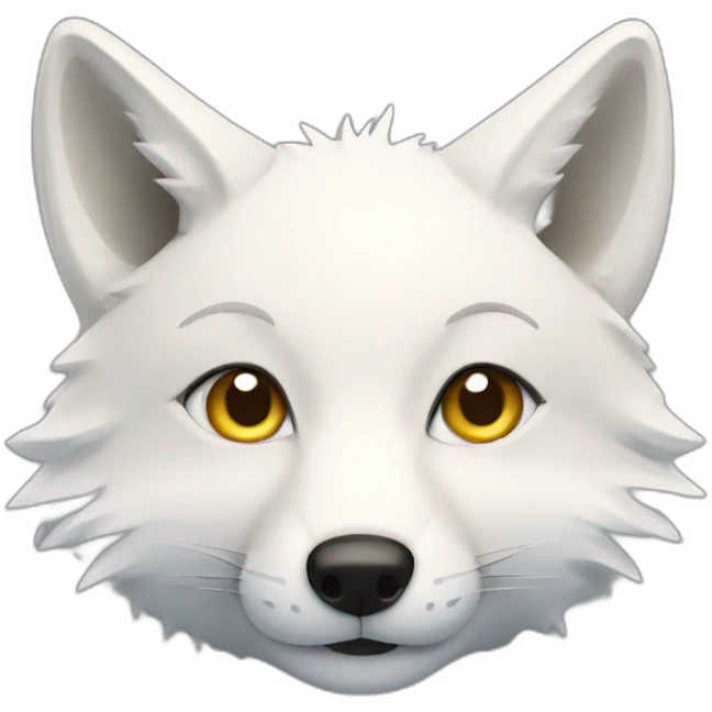 Snow fox emoji