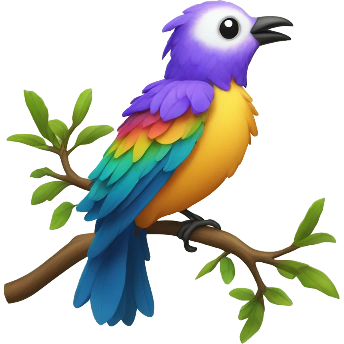 Singing bird emoji
