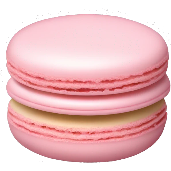 Light pink macaron emoji