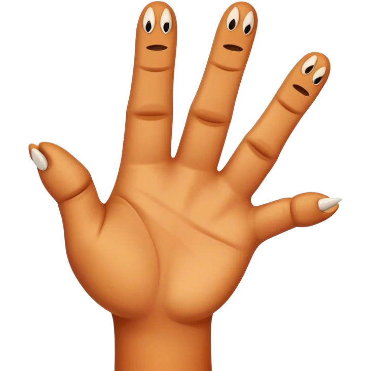 dinosaur fingers, dislike symbol emoji