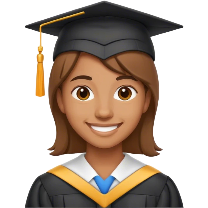 graduado riendo emoji