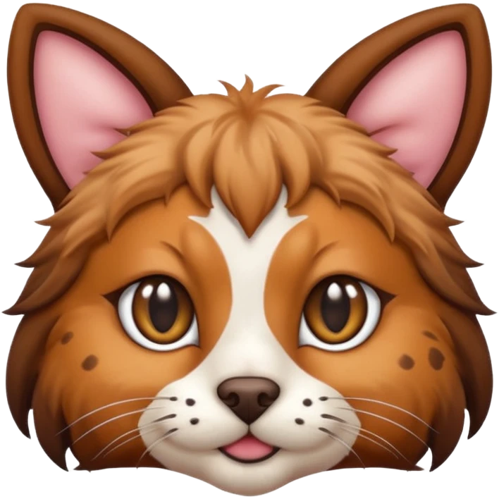 Half cat half dog emoji