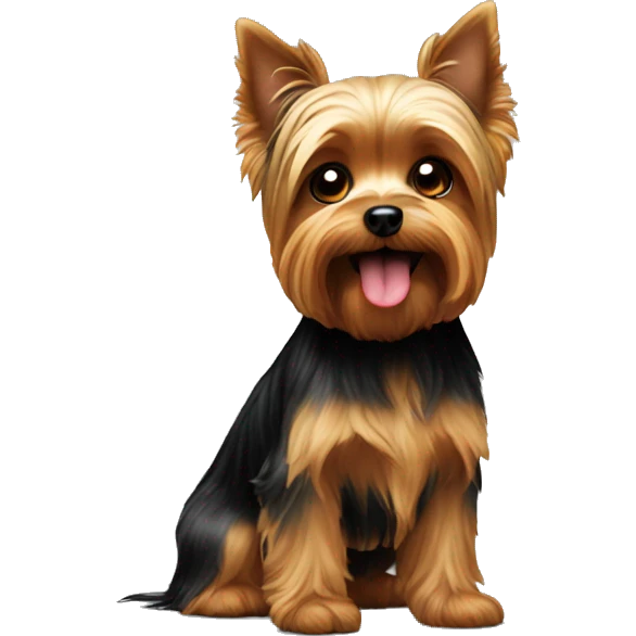 yorkie begging  emoji
