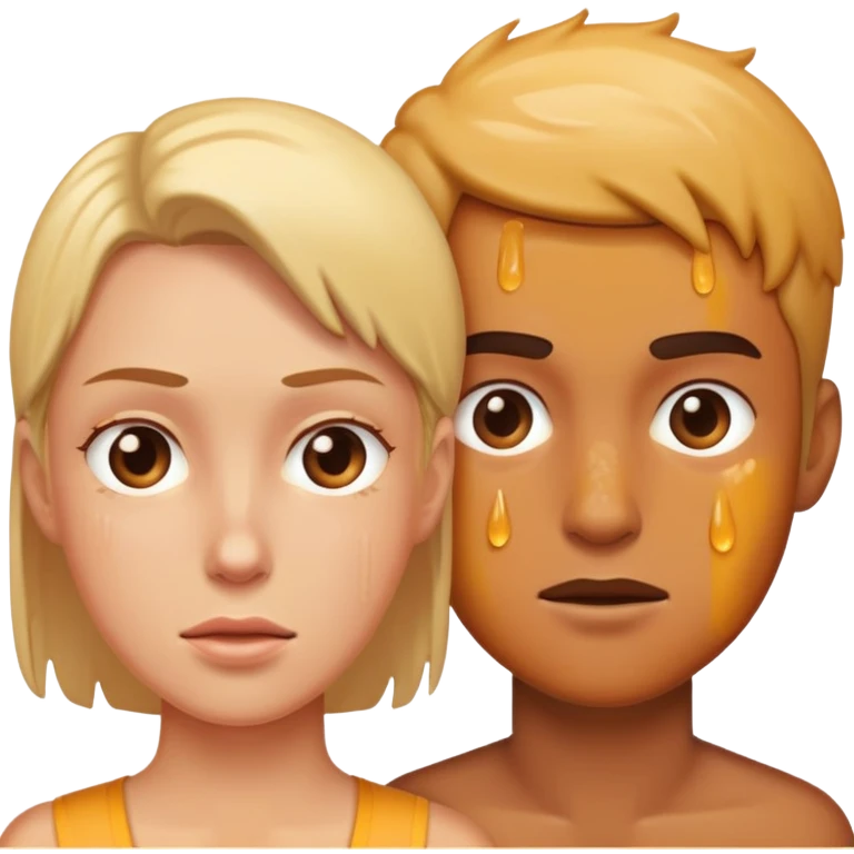 2 Humans swetting emoji