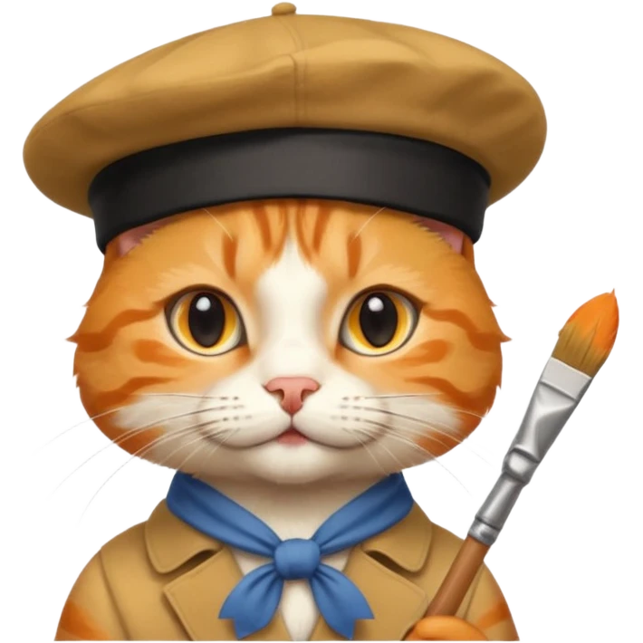 painter cat emoji