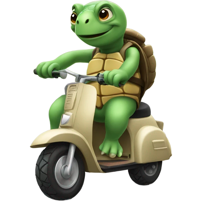 Turtle on a scooter emoji