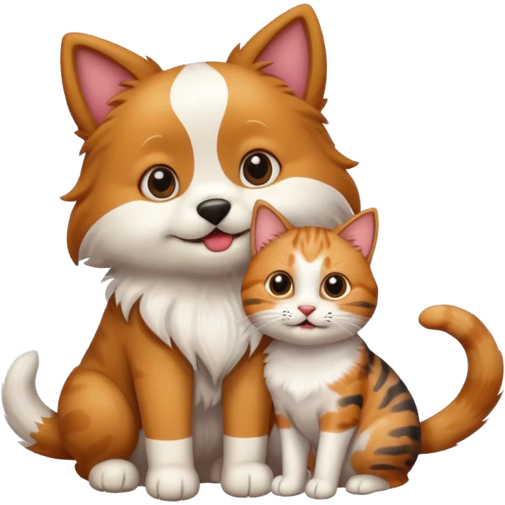 Dog cat emoji