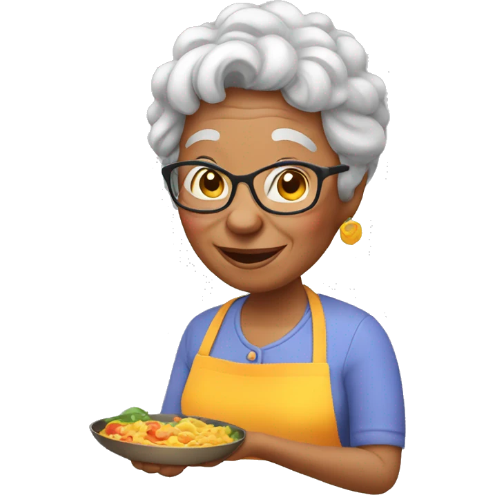 Grandma cooking emoji