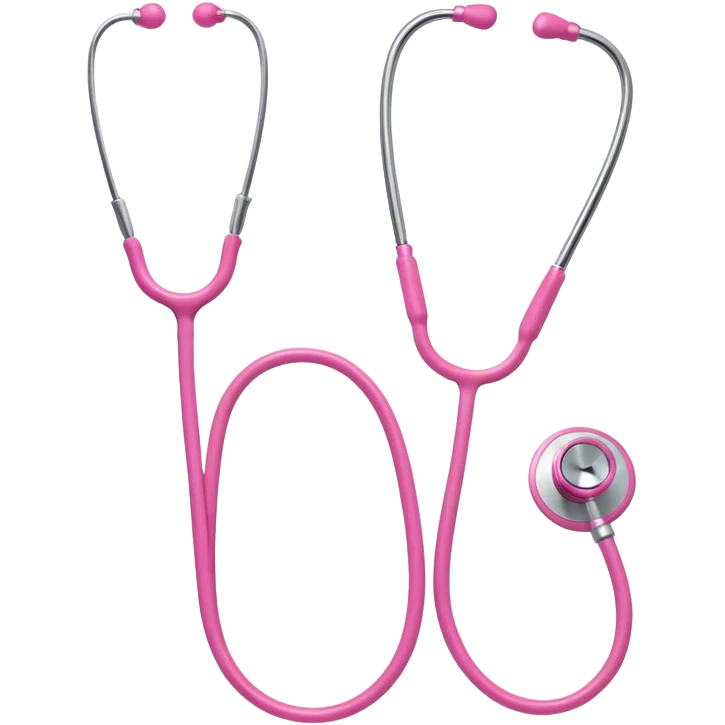Pink stethoscope emoji