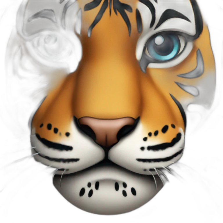 Tiger lockinf motivated emoji