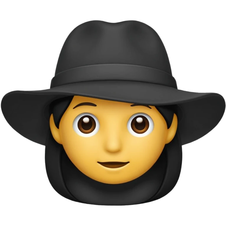 black hat emoji