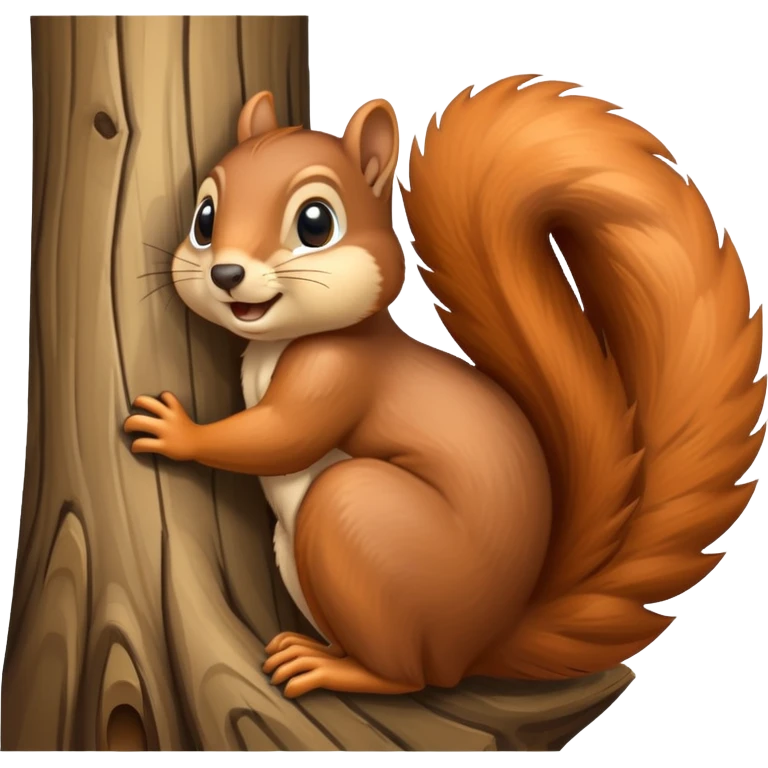 Squirrel on a tree emoji