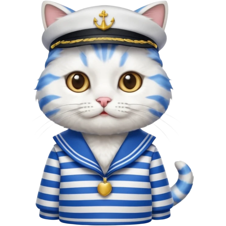 Cat in sailor costume emoji