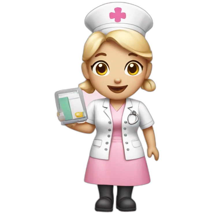 pink pig nurse emoji