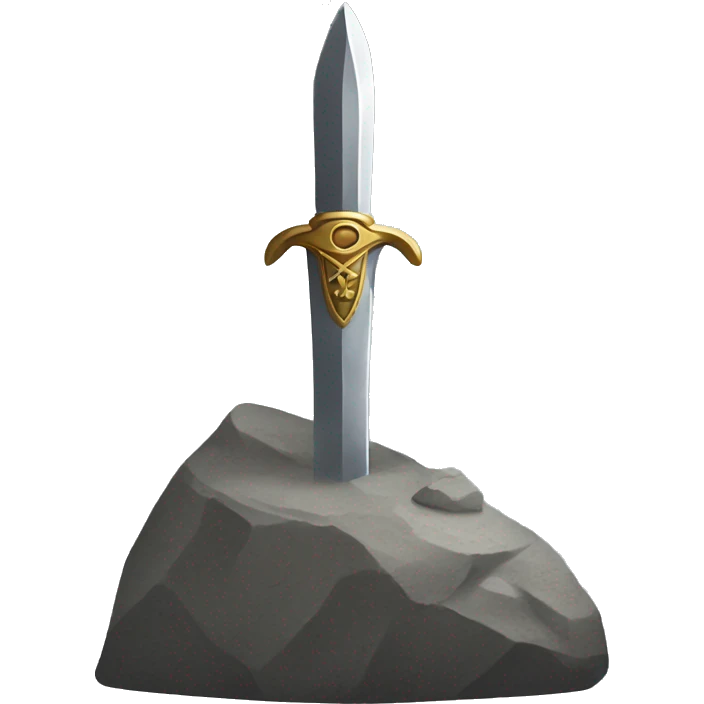 Sword in a rock  emoji