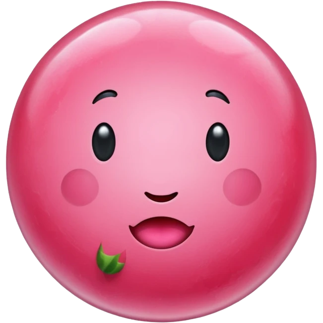 watermelon bubble gum emoji