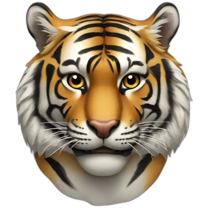 Tiger locking motivated at you emoji