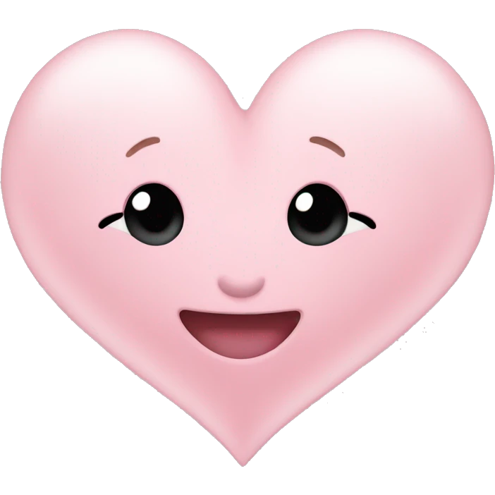 Light pink heart  emoji