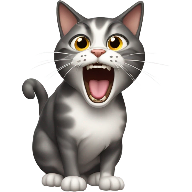 Screaming cat emoji